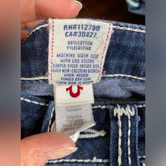 True Religion Designer jeans BECKY Big T -size 26 - Picture 12 of 13